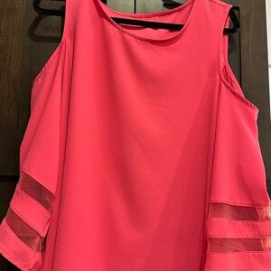 Summer time!! Amazon Essentials Vibrant Pink Cold Shoulder Blouse